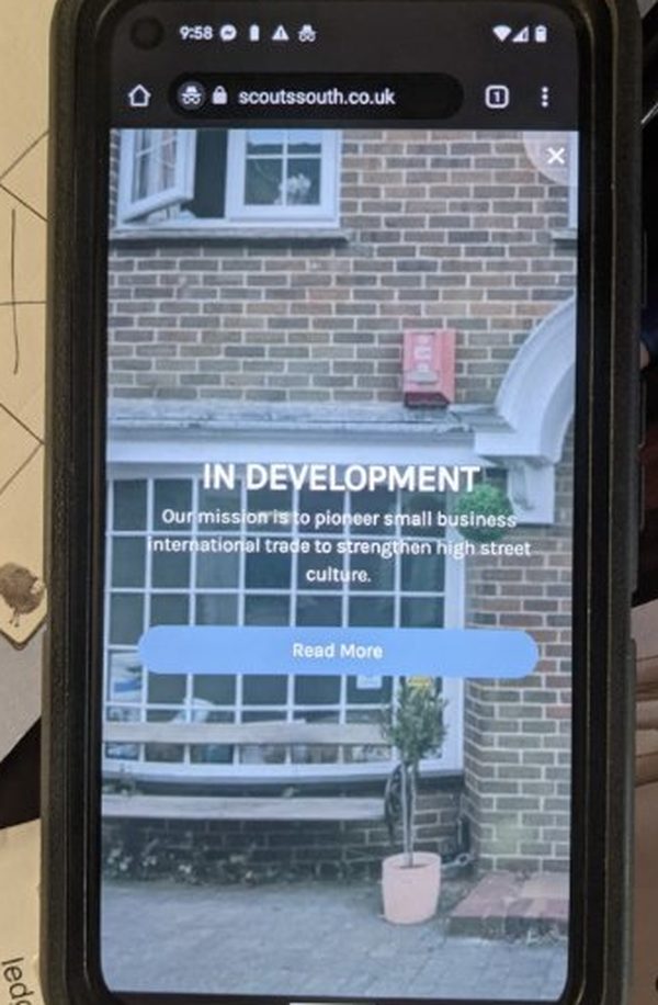 scoutssouth.co.uk — the Lymington storefront, 2020